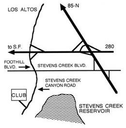 Map to Sunnyvale Rod & Gun Club